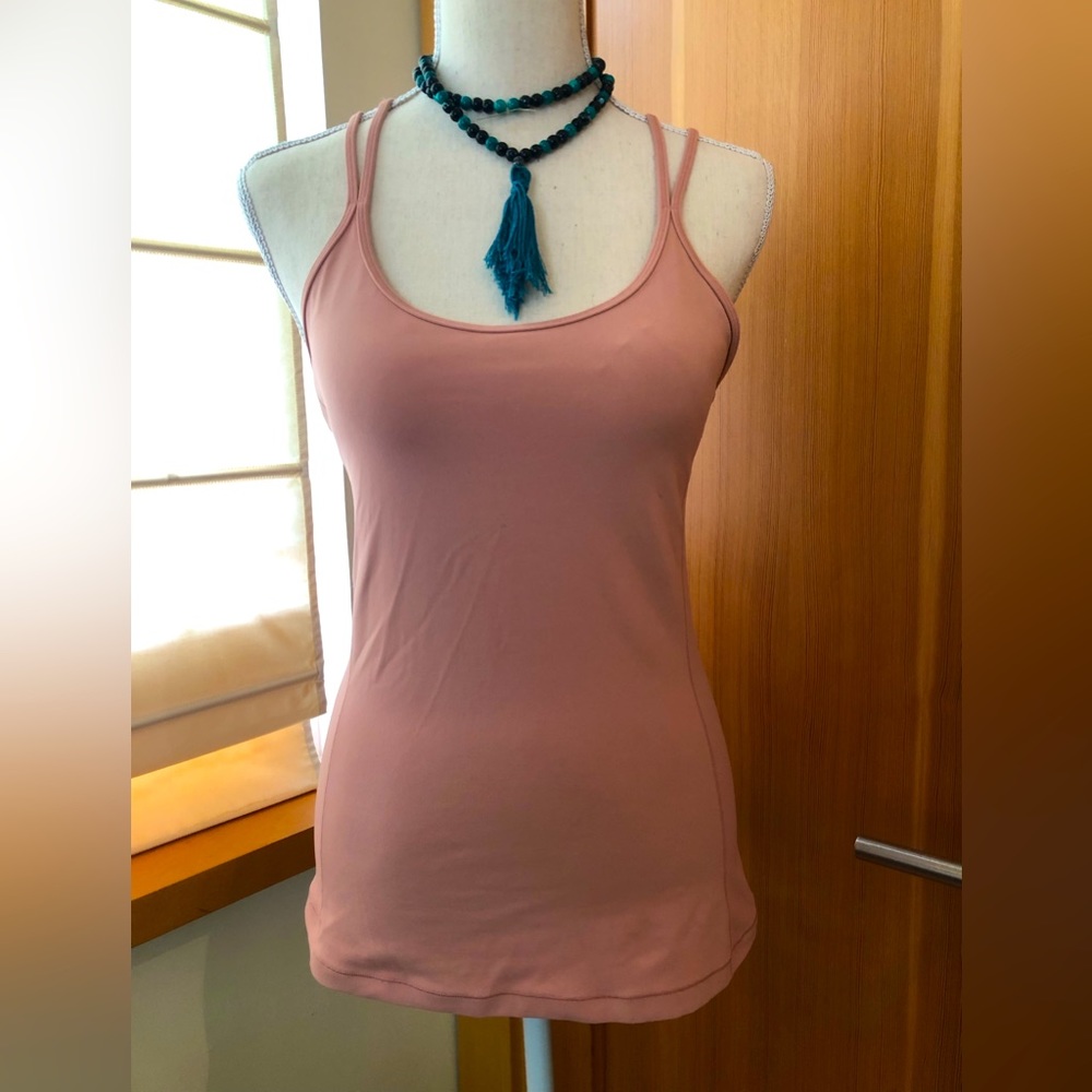 Lululemon Tank Top, Cross Straps beautiful light pink